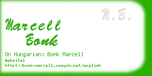 marcell bonk business card